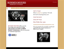 Tablet Screenshot of bowmenmotors.com